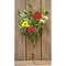 Set of 3 Hibiscus Flower Bush Artificial Mixed Greens Berries 14 Inch Decorative Floral Stem Home Vase Table Centerpiece Accent